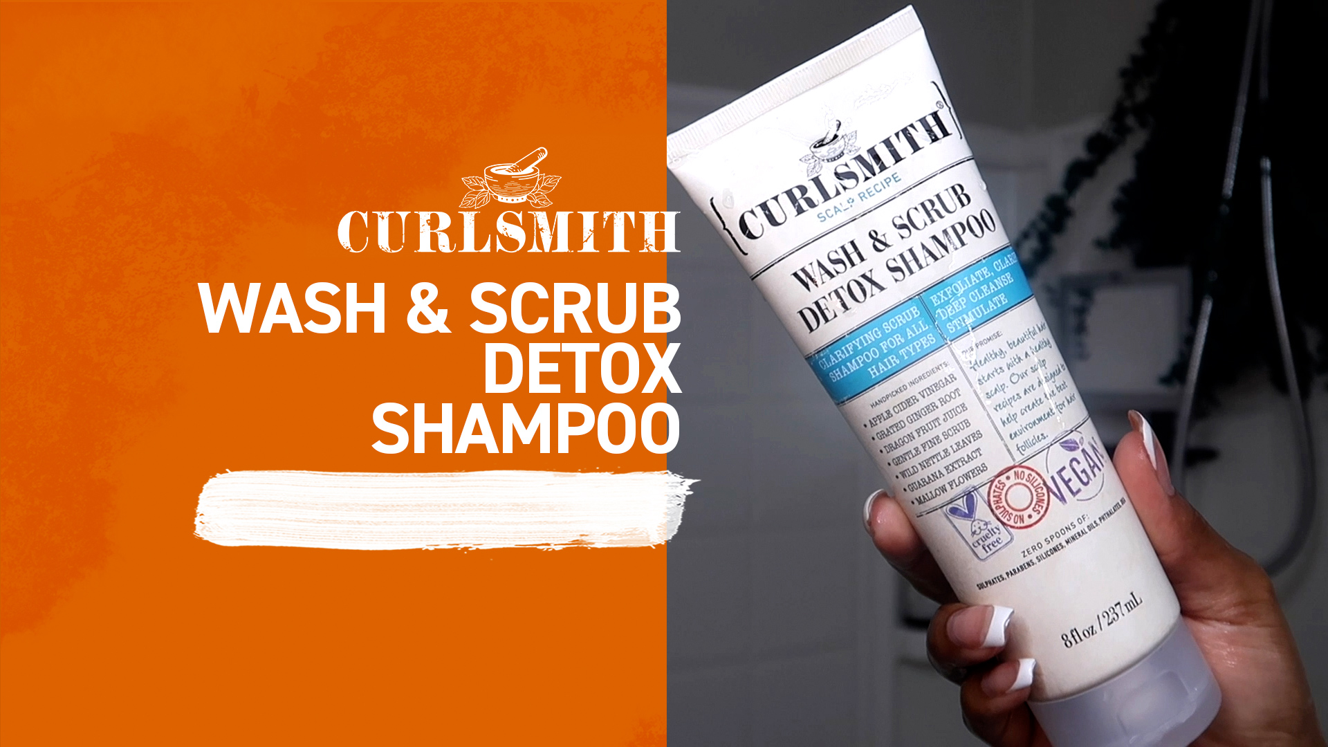 Amazon.com: CURLSMITH Wash & Scrub Detox Shampoo - Clarifying